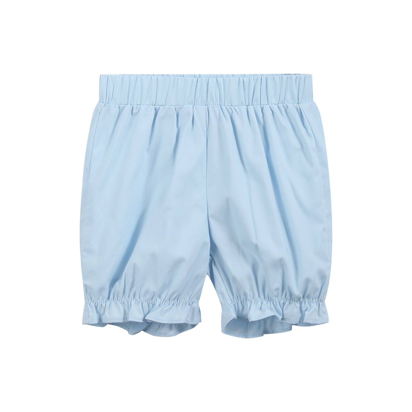 Light Blue Santa Smocked Dress and Bloomers