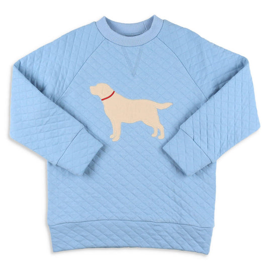 Boys Quilted Dog Pullover