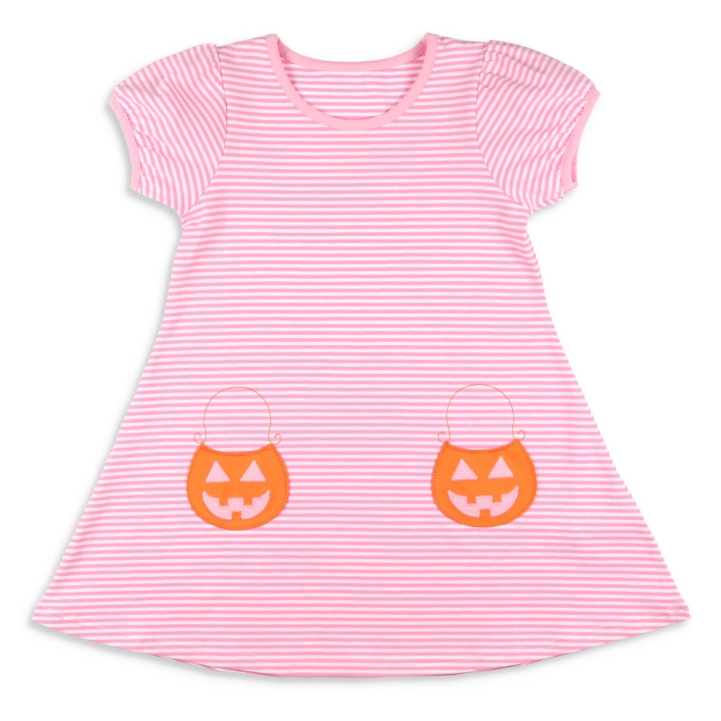 Girls Pumpkin Pocket Dress