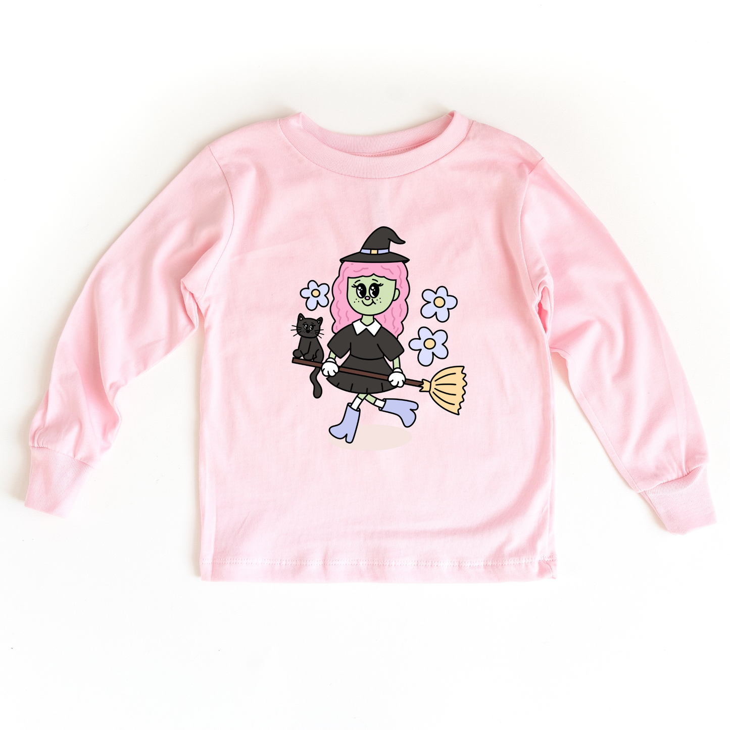 Whimsical Witch Spooky Boo Toddler and Youth Shirt