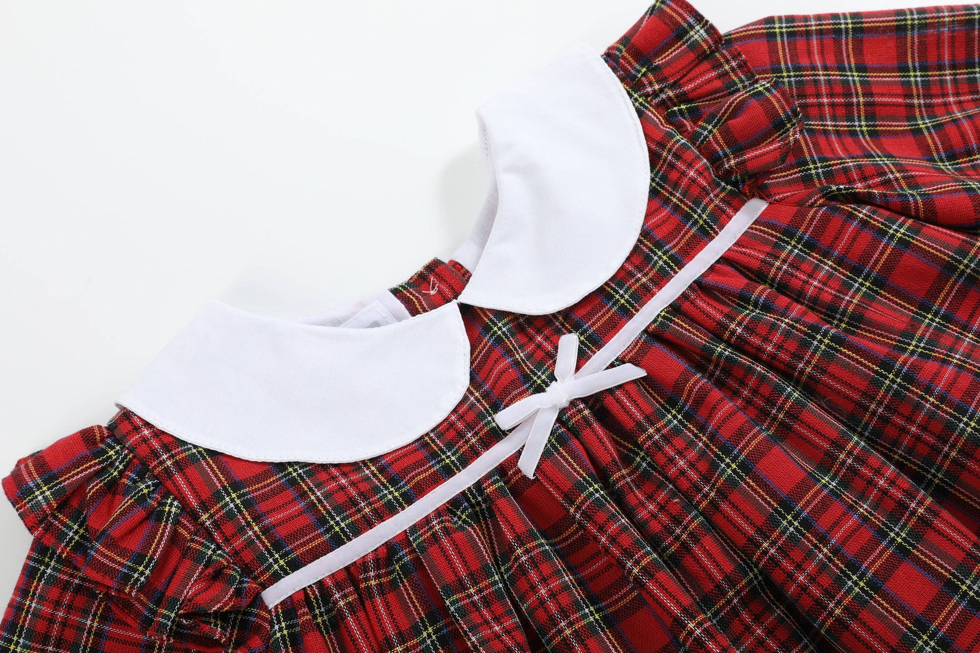 red plaid dress with collar Classic Plaid Fit and Flare Halter Shirt Dress - Red Multi