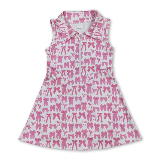 Pink Bows Athletic Dress