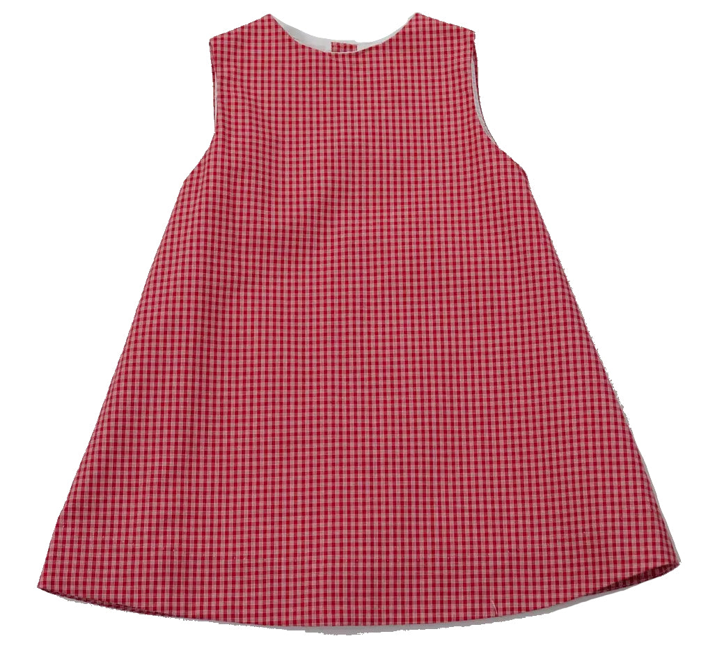 Mary Kate Red Plaid A-line Sleeveless Dress